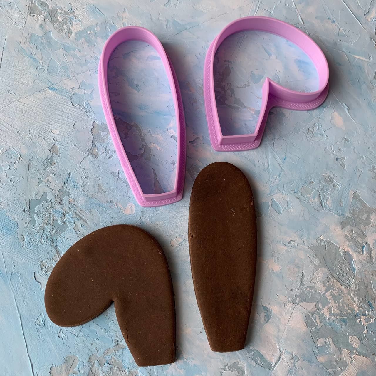 Easter Bunny ears Cookie Cutter 3D print model_1