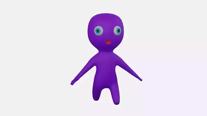 Purple character
