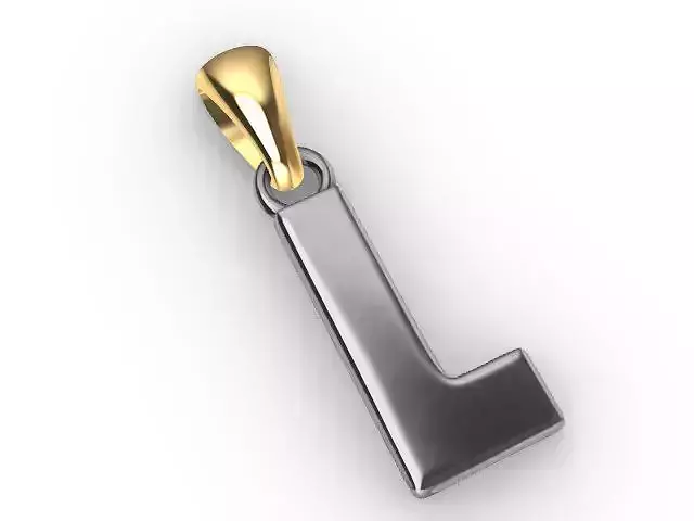 l Alphabet pendant stl verified