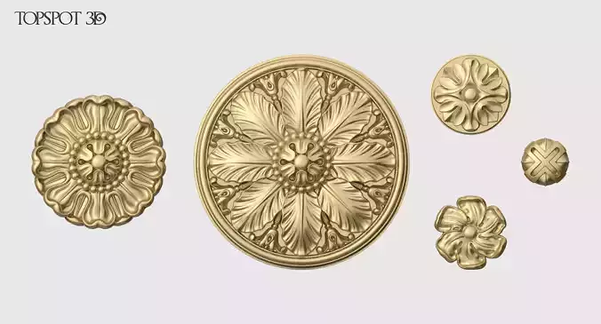 Decorative Rosette Set