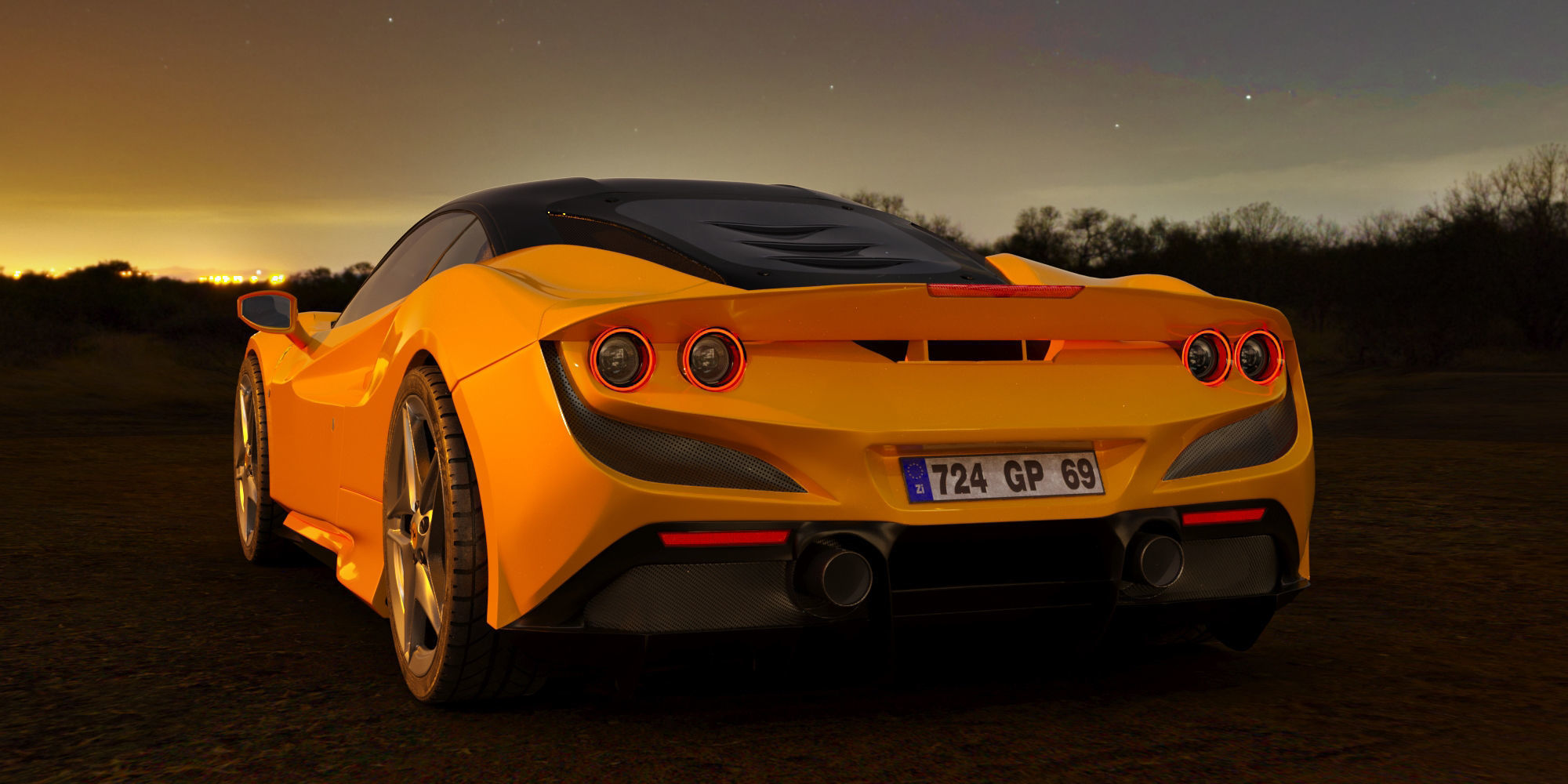 Ferrari F8 Tributo 3D model_4