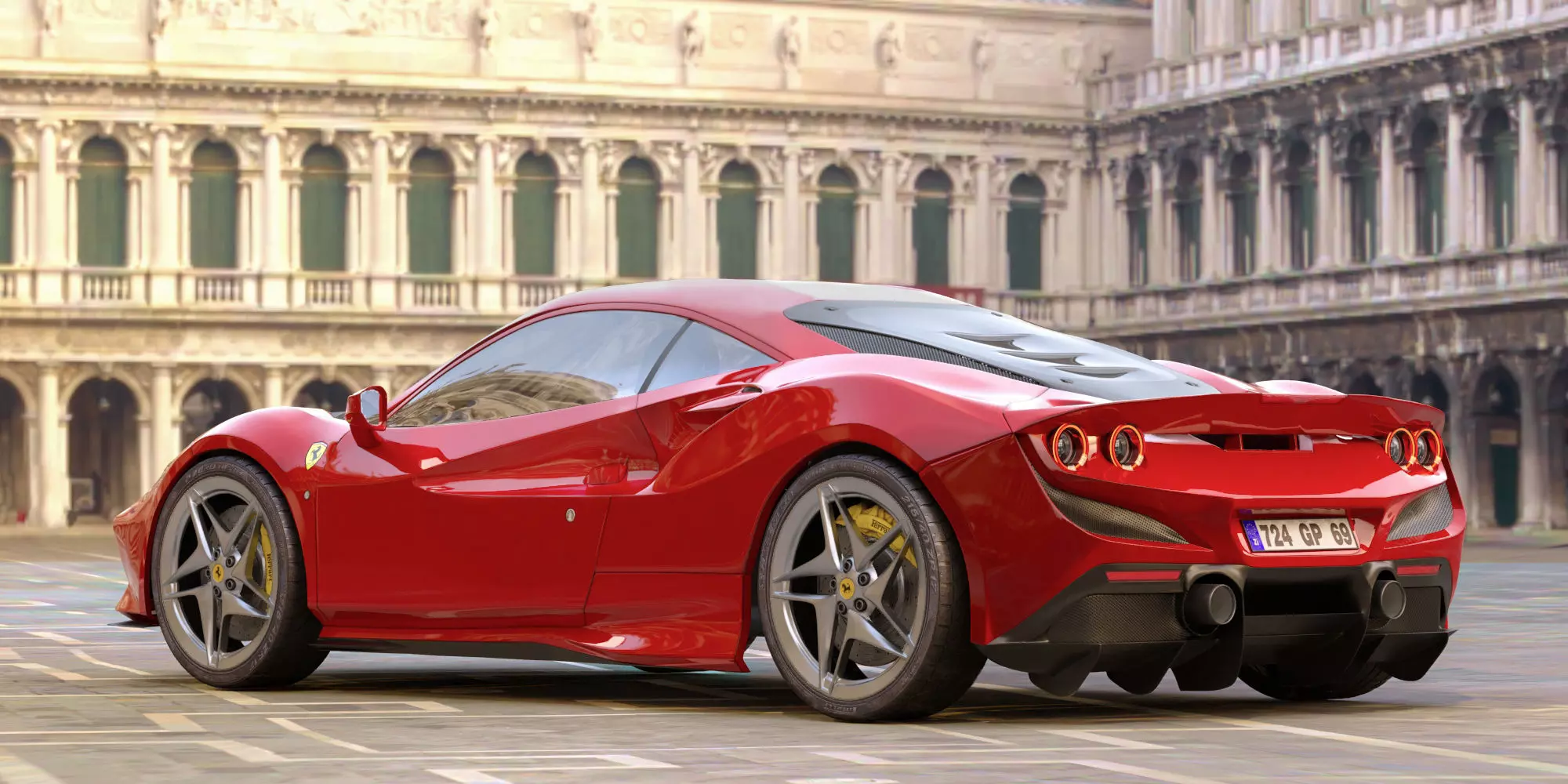 Ferrari F8 Tributo 3D model_0