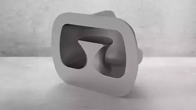 recessed shell bitts 3d model 3D print model