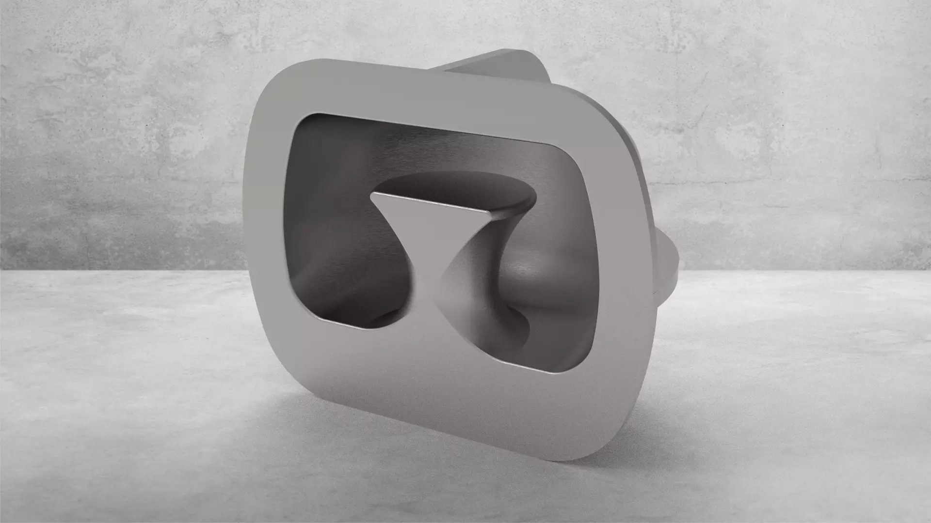recessed shell bitts 3d model 3D print model