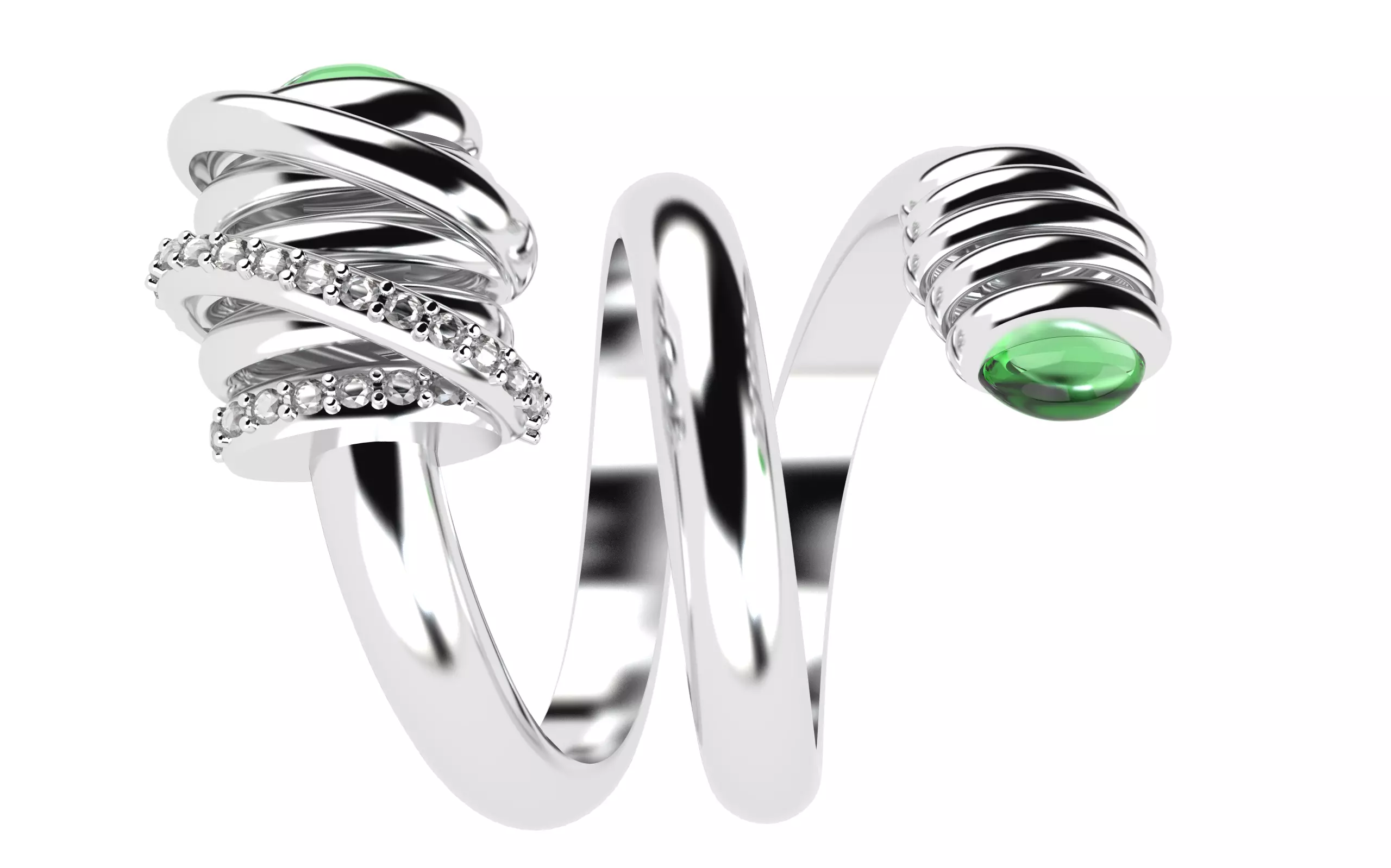 Spring Ring  3D print model_0