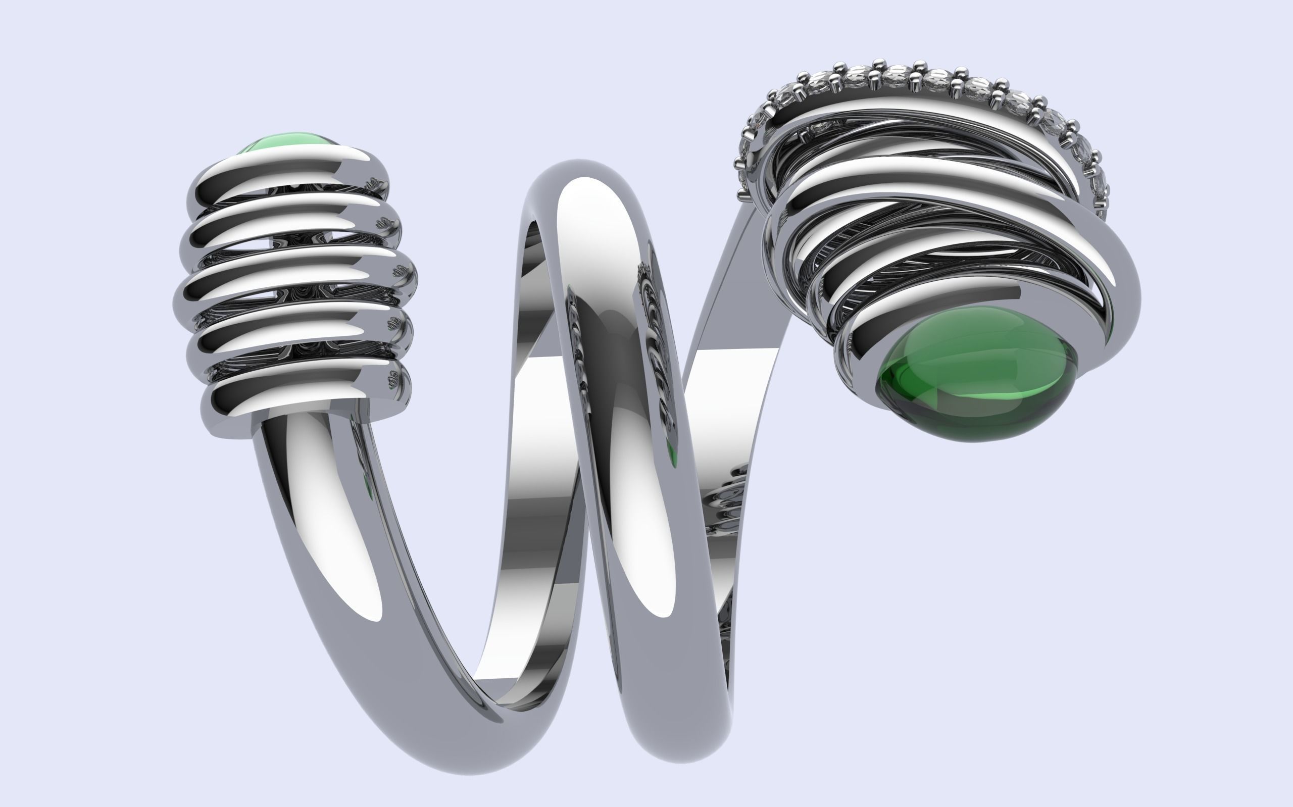 Spring Ring  3D print model_4