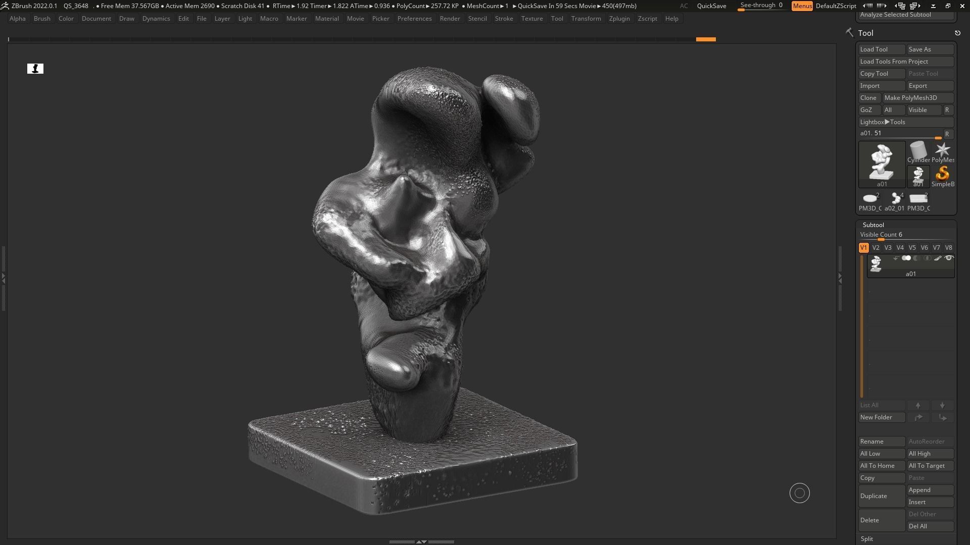 Modern Abstract Decorative sculpture 3d print model 133 3D print model_14