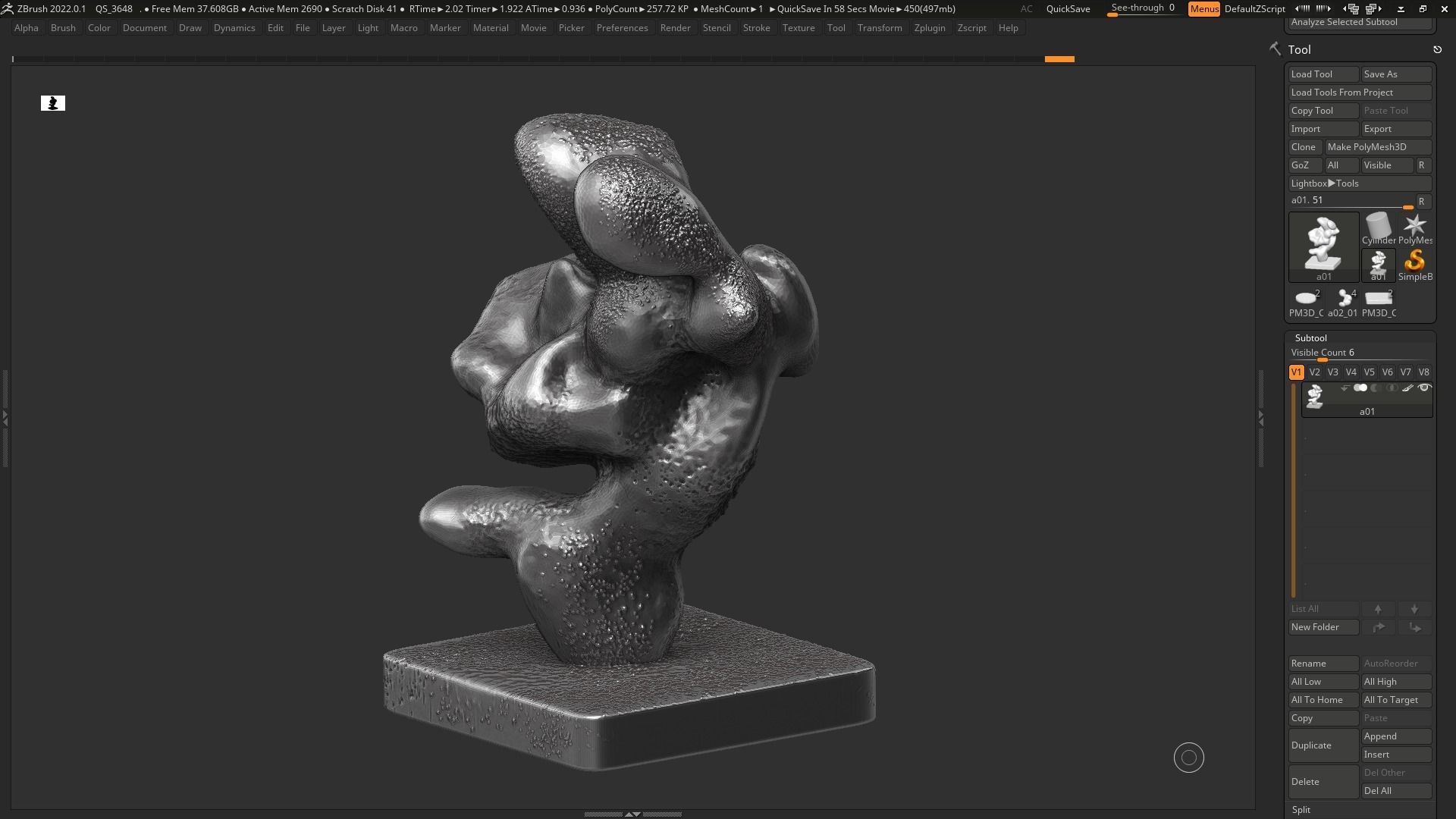 Modern Abstract Decorative sculpture 3d print model 133 3D print model_11