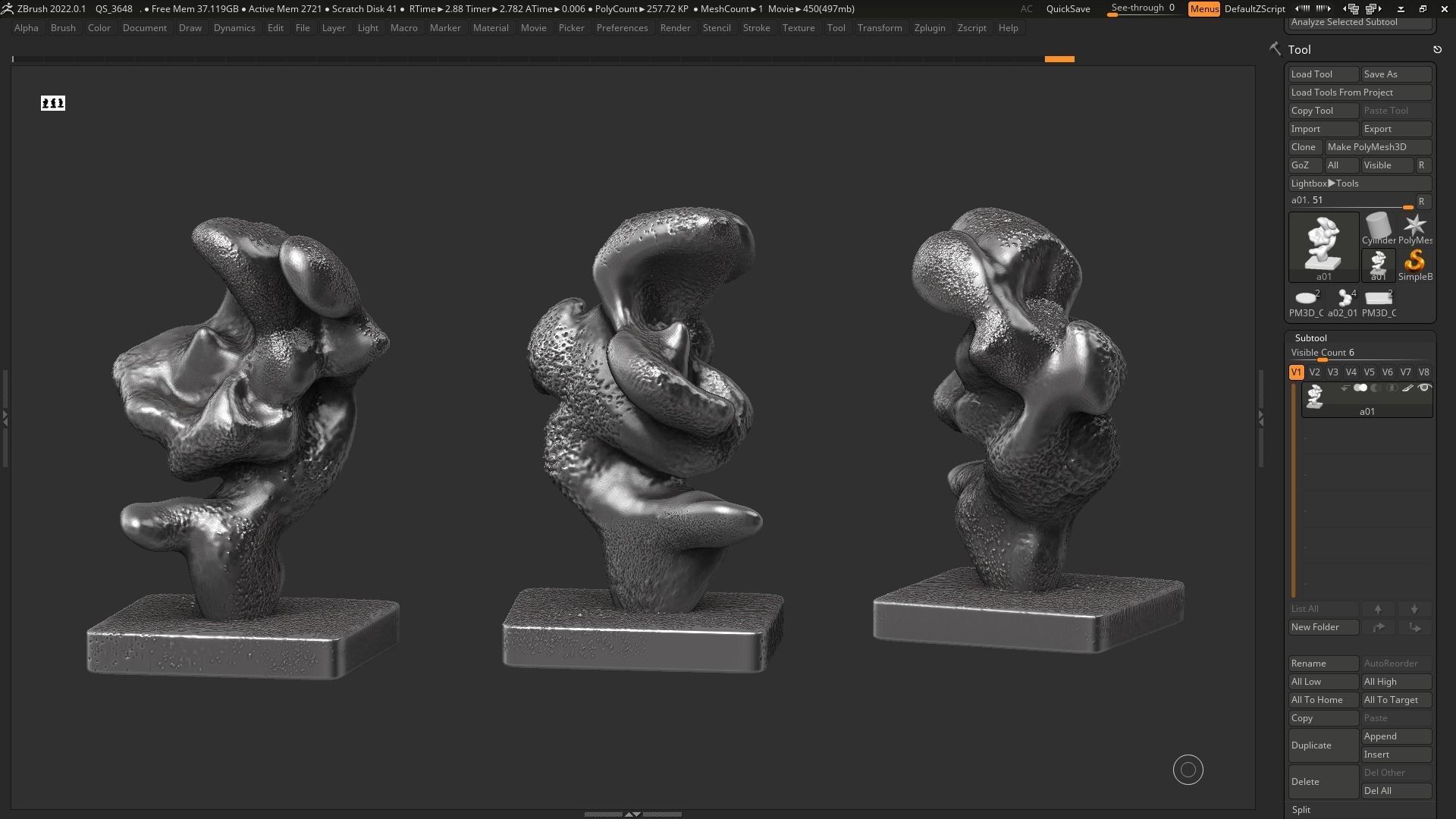 Modern Abstract Decorative sculpture 3d print model 133 3D print model_2