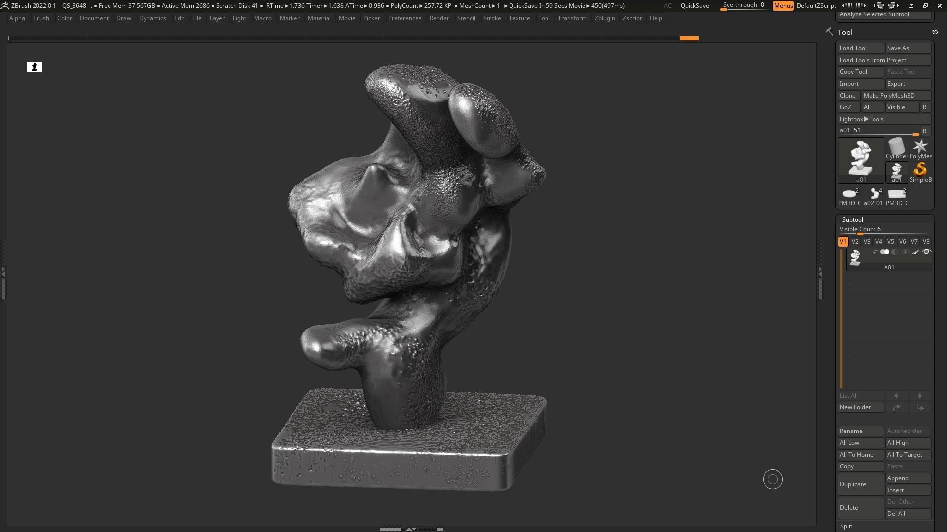 Modern Abstract Decorative sculpture 3d print model 133 3D print model_12