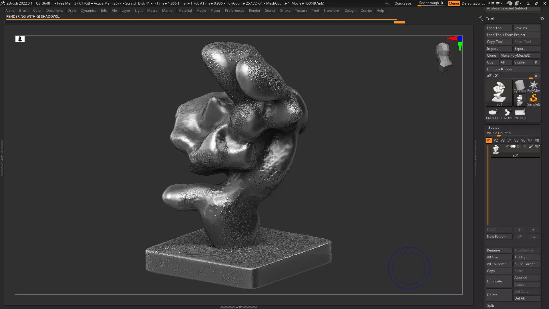 Modern Abstract Decorative sculpture 3d print model 133 3D print model_0
