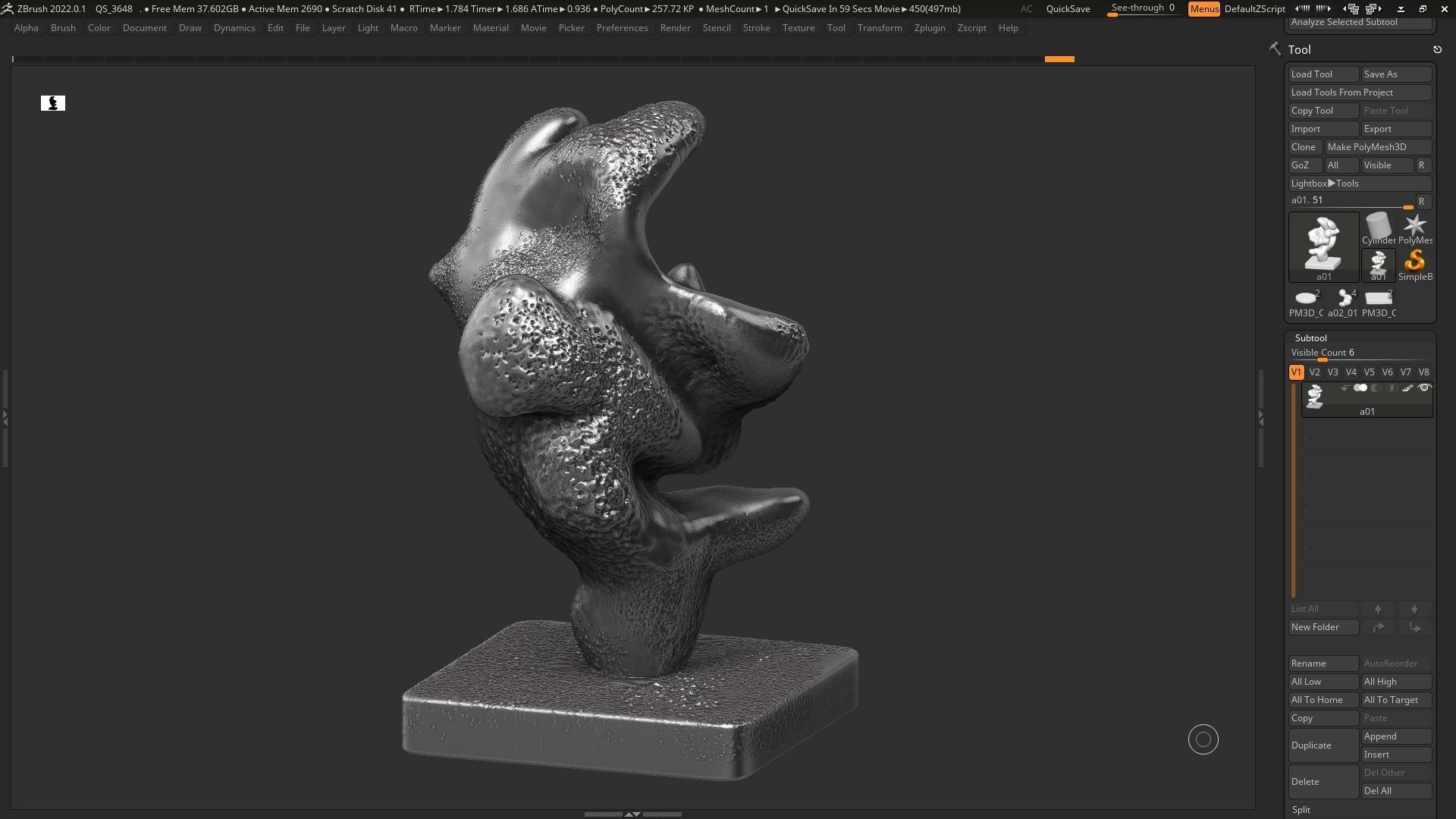 Modern Abstract Decorative sculpture 3d print model 133 3D print model_5