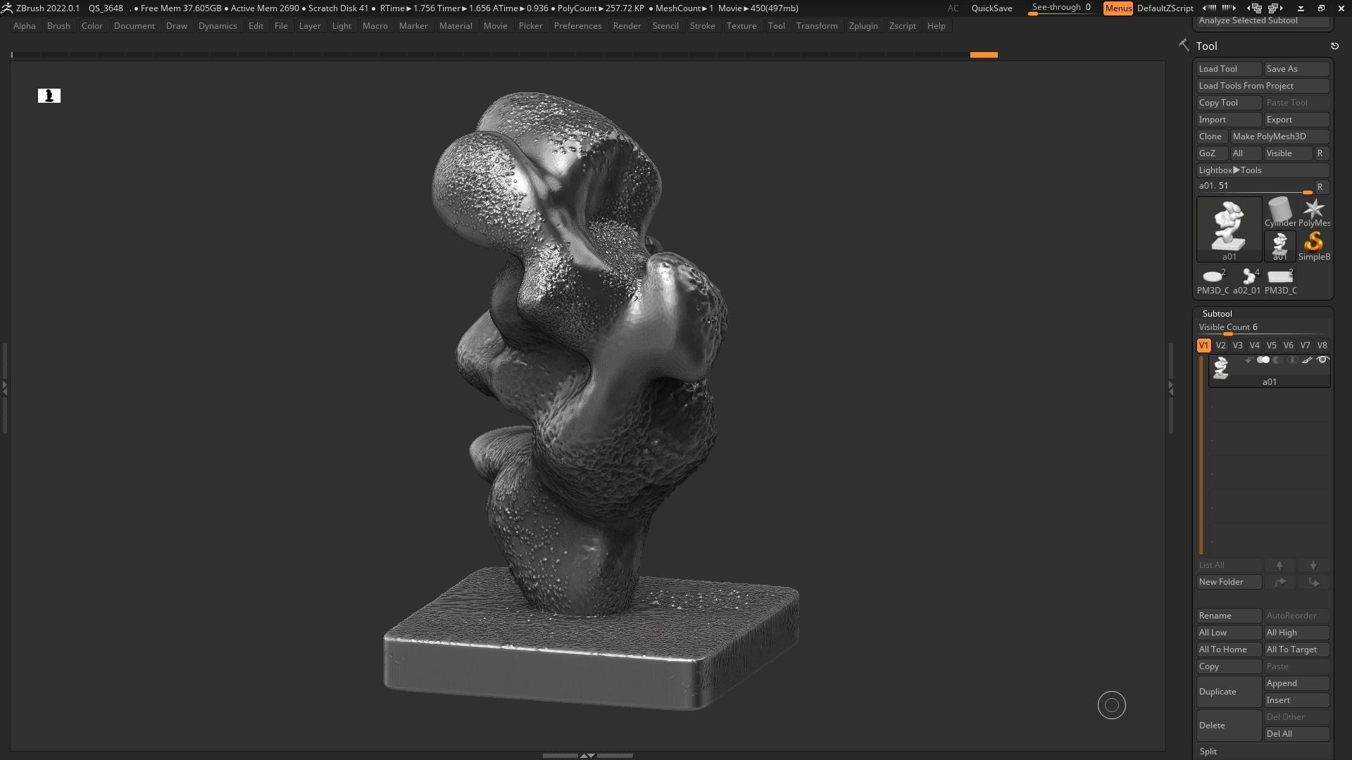 Modern Abstract Decorative sculpture 3d print model 133 3D print model_9