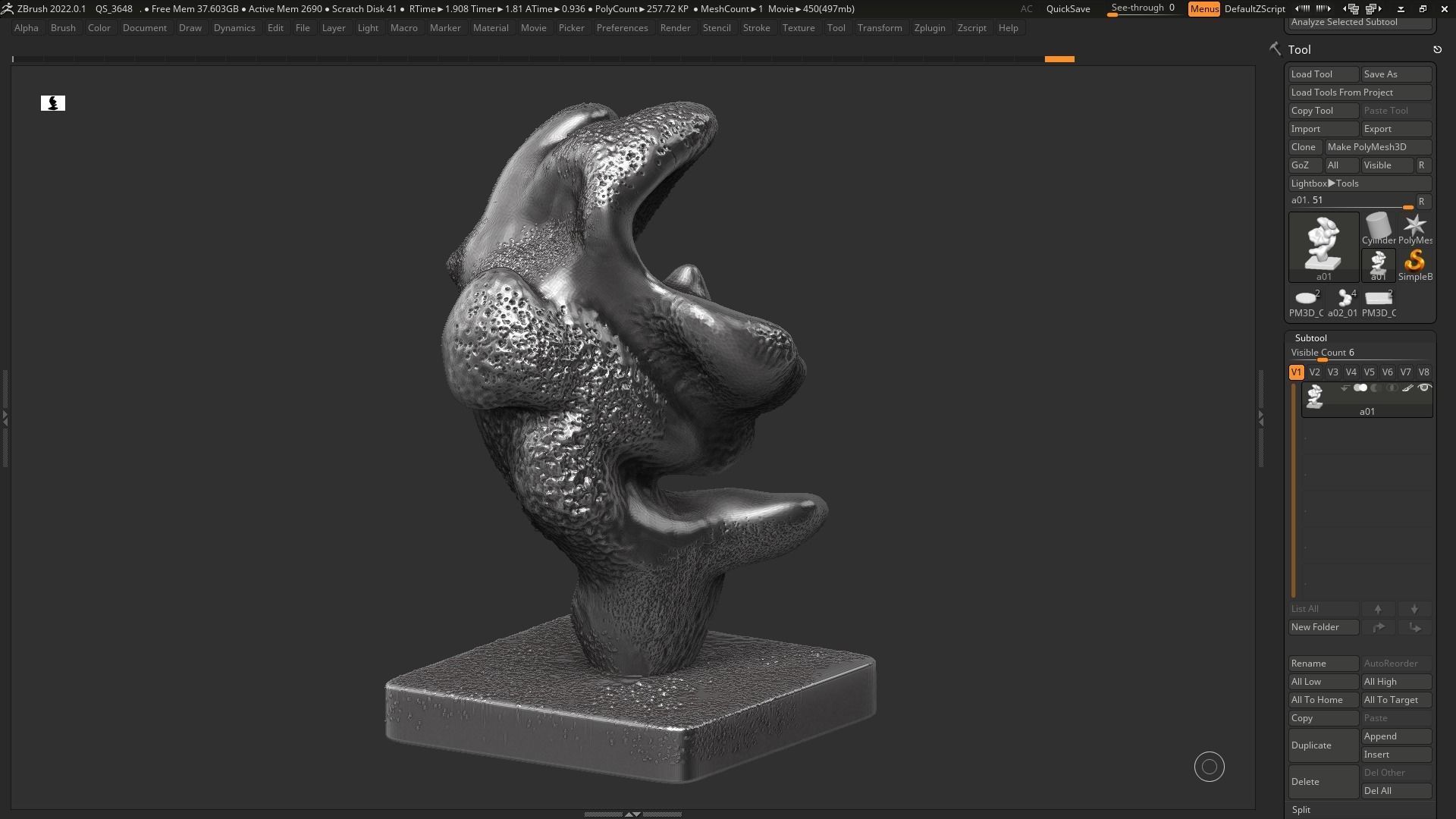 Modern Abstract Decorative sculpture 3d print model 133 3D print model_4