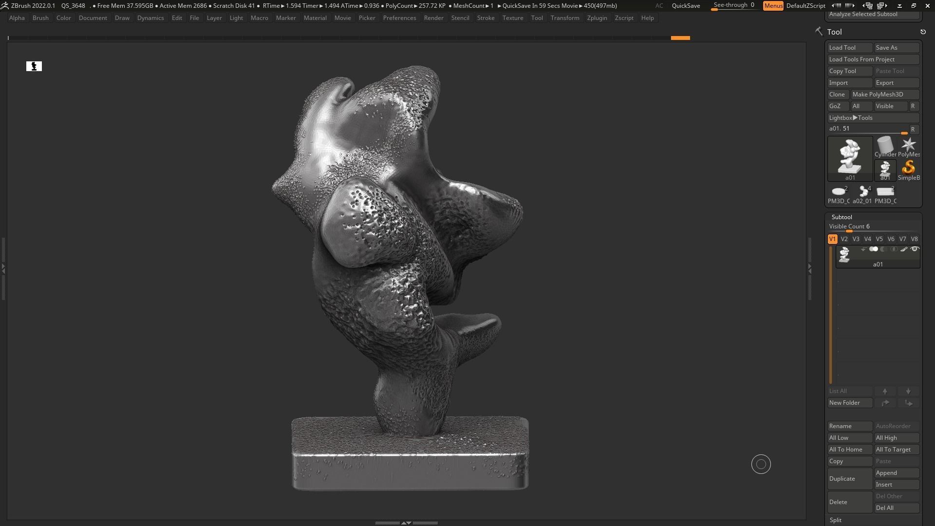 Modern Abstract Decorative sculpture 3d print model 133 3D print model_6