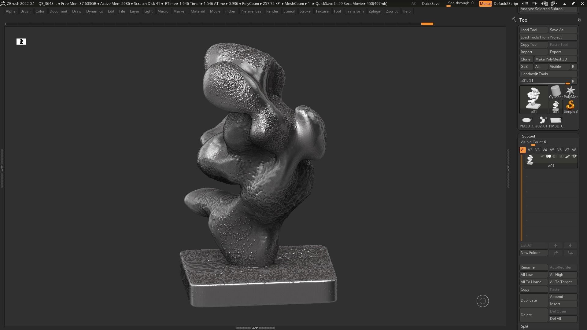 Modern Abstract Decorative sculpture 3d print model 133 3D print model_10