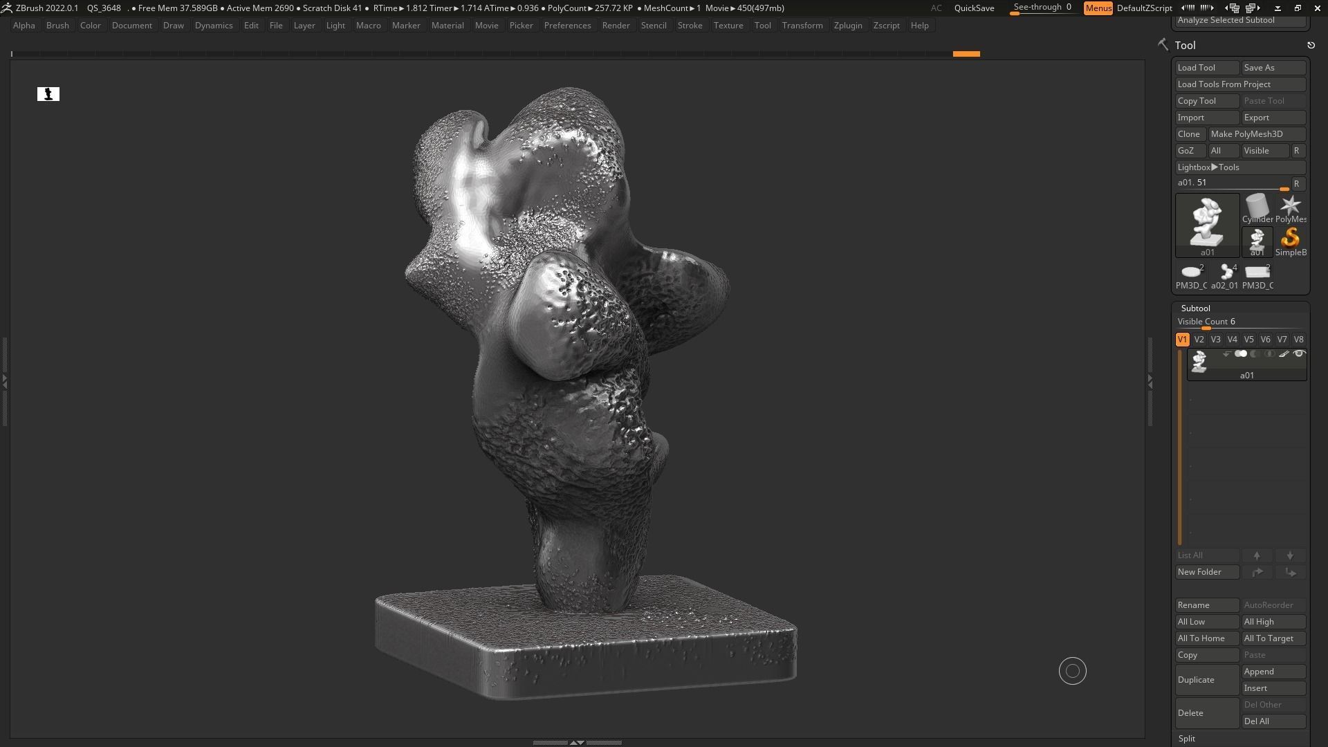 Modern Abstract Decorative sculpture 3d print model 133 3D print model_7