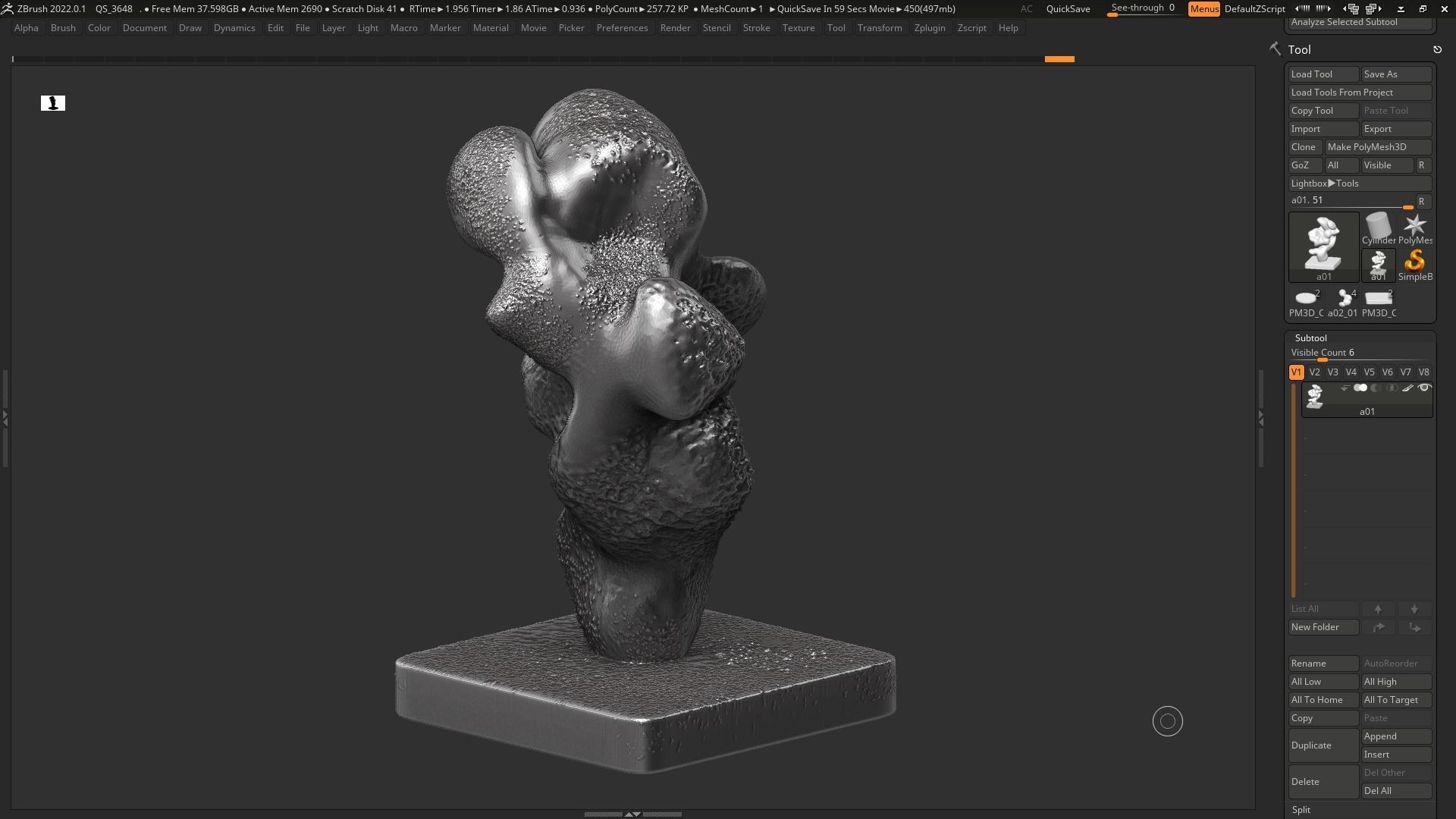 Modern Abstract Decorative sculpture 3d print model 133 3D print model_8