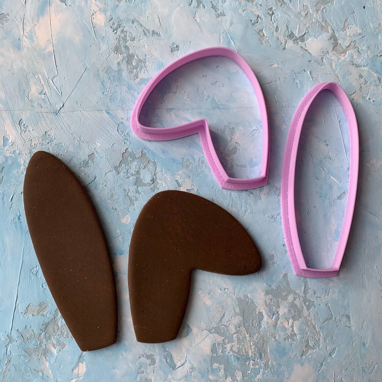 Easter Bunny ears Cookie Cutter 3D print model_1