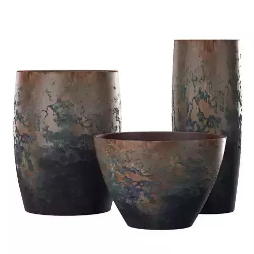 Terracotta Pots 2 3D model