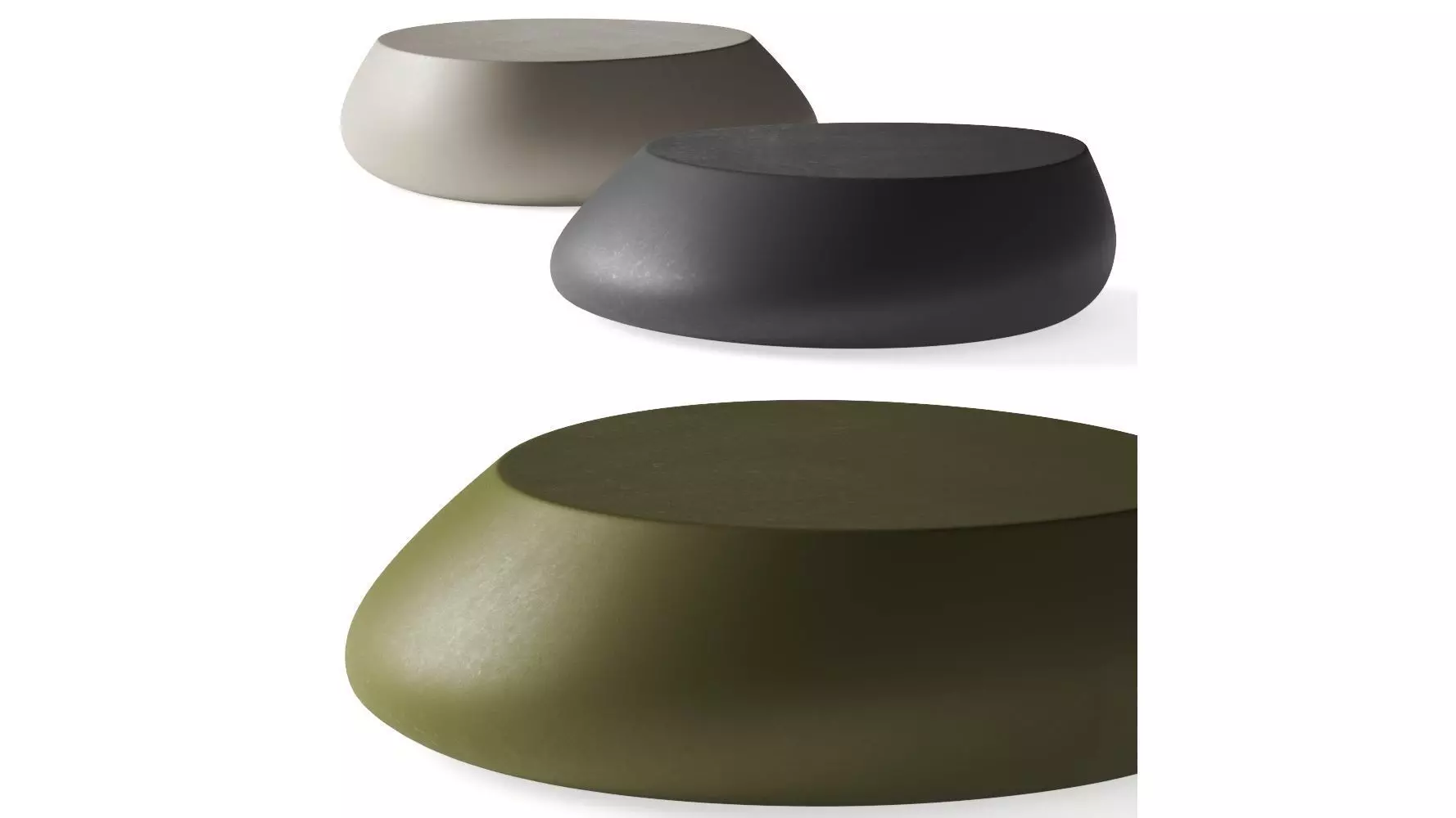 Vondom Stone Coffee Tables 3D model_0