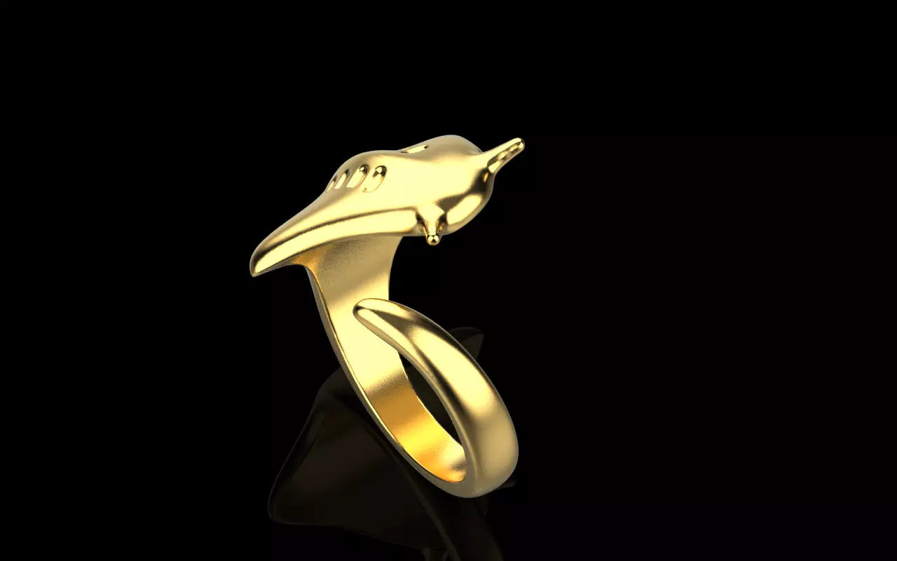 slope fish ring model Z274 3D print model_0