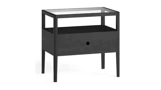 Ethnicraft Oak Spindle Bedside Table