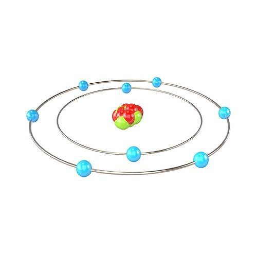 Oxygen Chemical Element v1 002 Low-poly 3D model