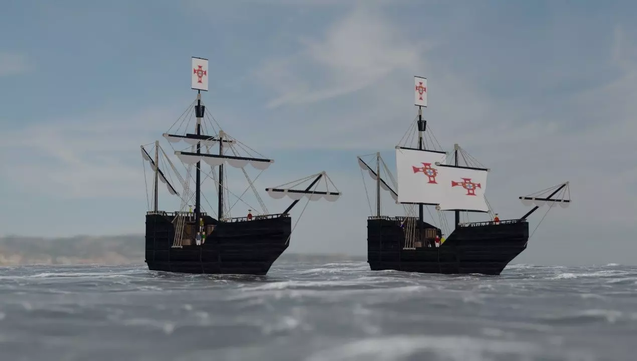 Portuguese Frigate 3D model_0