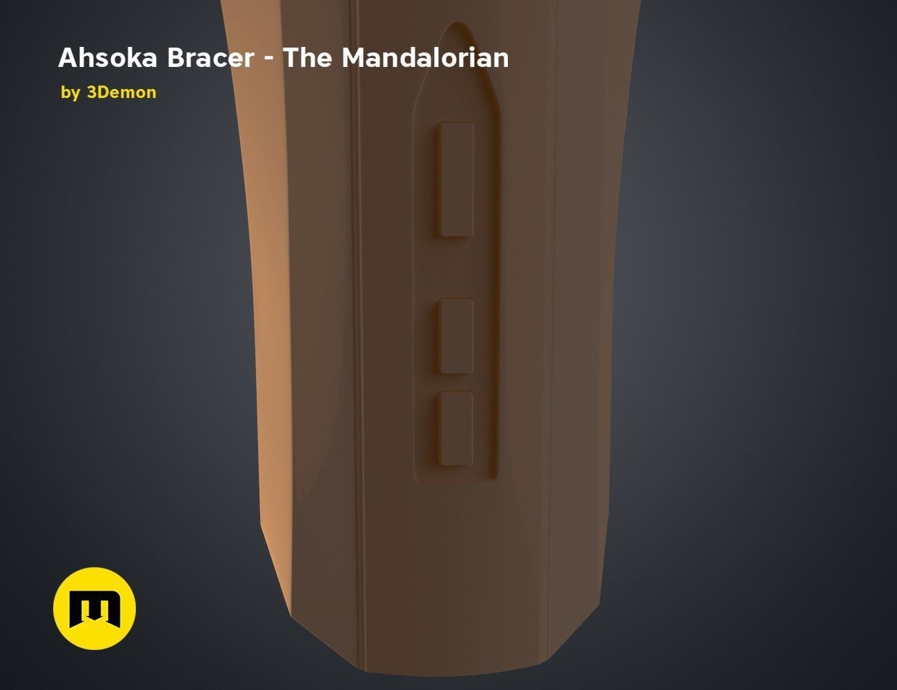 Ahsoka Bracers - The Mandalorian 3D print model_9