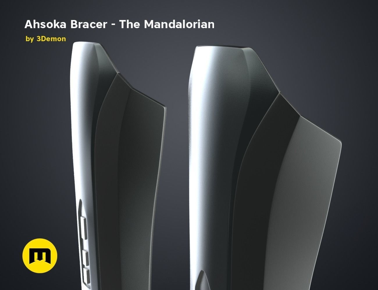 Ahsoka Bracers - The Mandalorian 3D print model_14