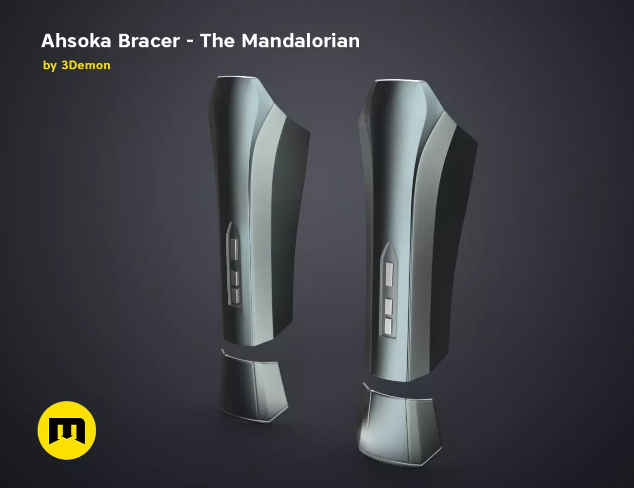 Ahsoka Bracers - The Mandalorian 3D print model_0