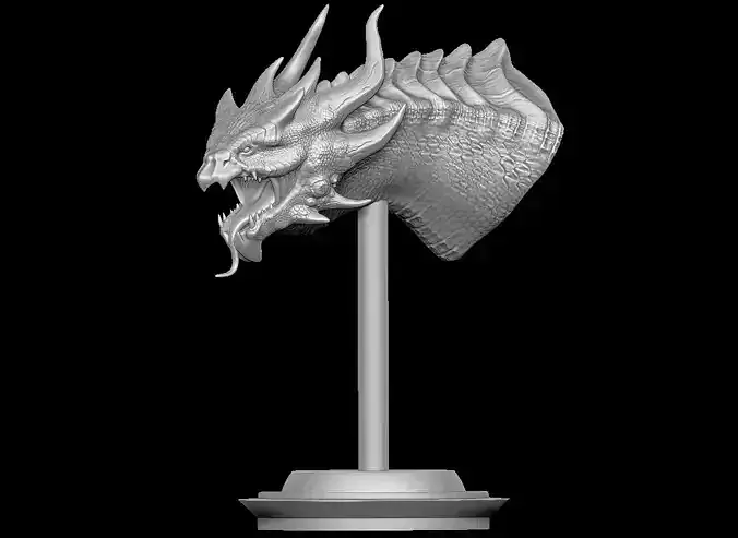 Dragon head 3D print 3D print model