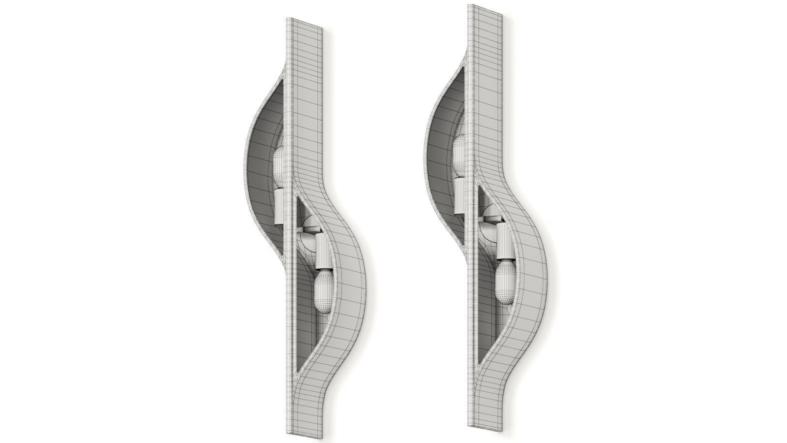 Kelly Wearstler Avant Large Curved Sconce 3D model_2