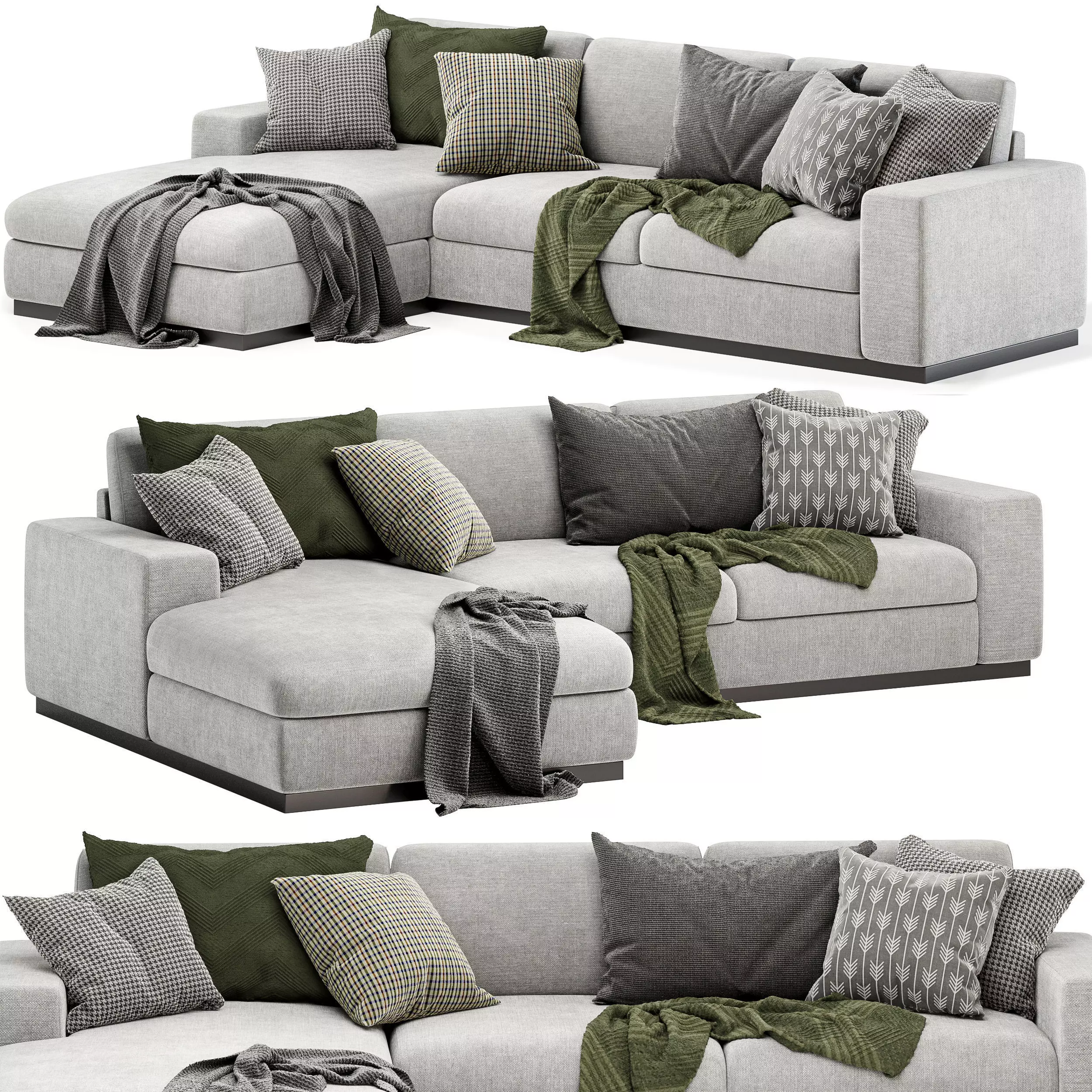 Noah sectional sofa 3D model_0