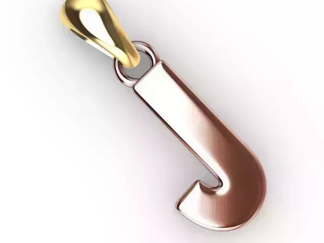j Alphabet pendant stl verified