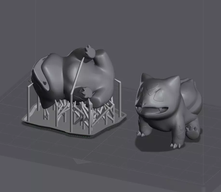 Bulbasaur STL clay toy of pokemon Free 3D print model