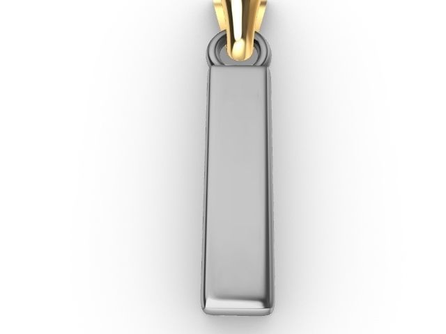 i Alphabet pendant stl verified 3D print model_4