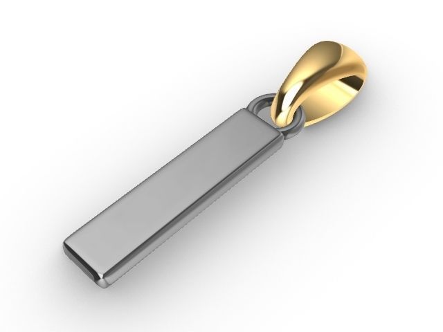 i Alphabet pendant stl verified 3D print model_1