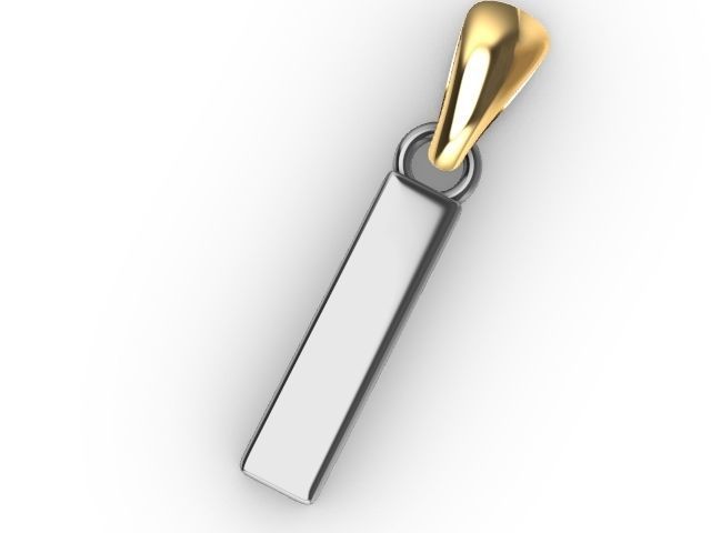 i Alphabet pendant stl verified 3D print model_5
