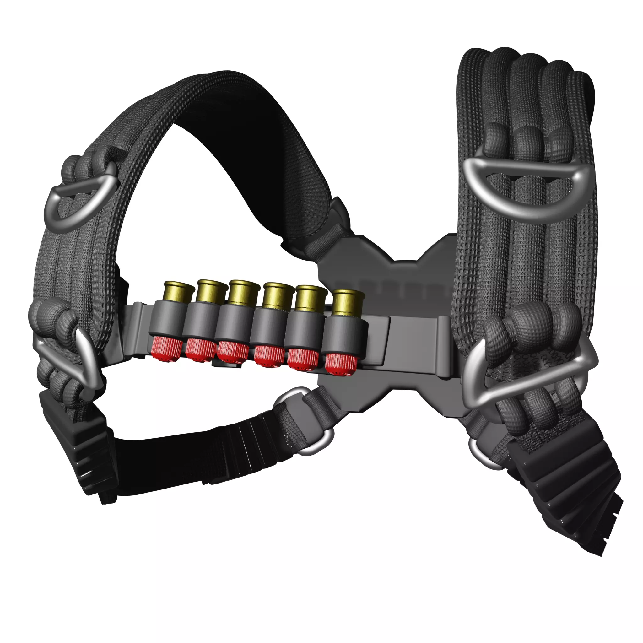 One12Scale Tactical chest harness  3D print model_0
