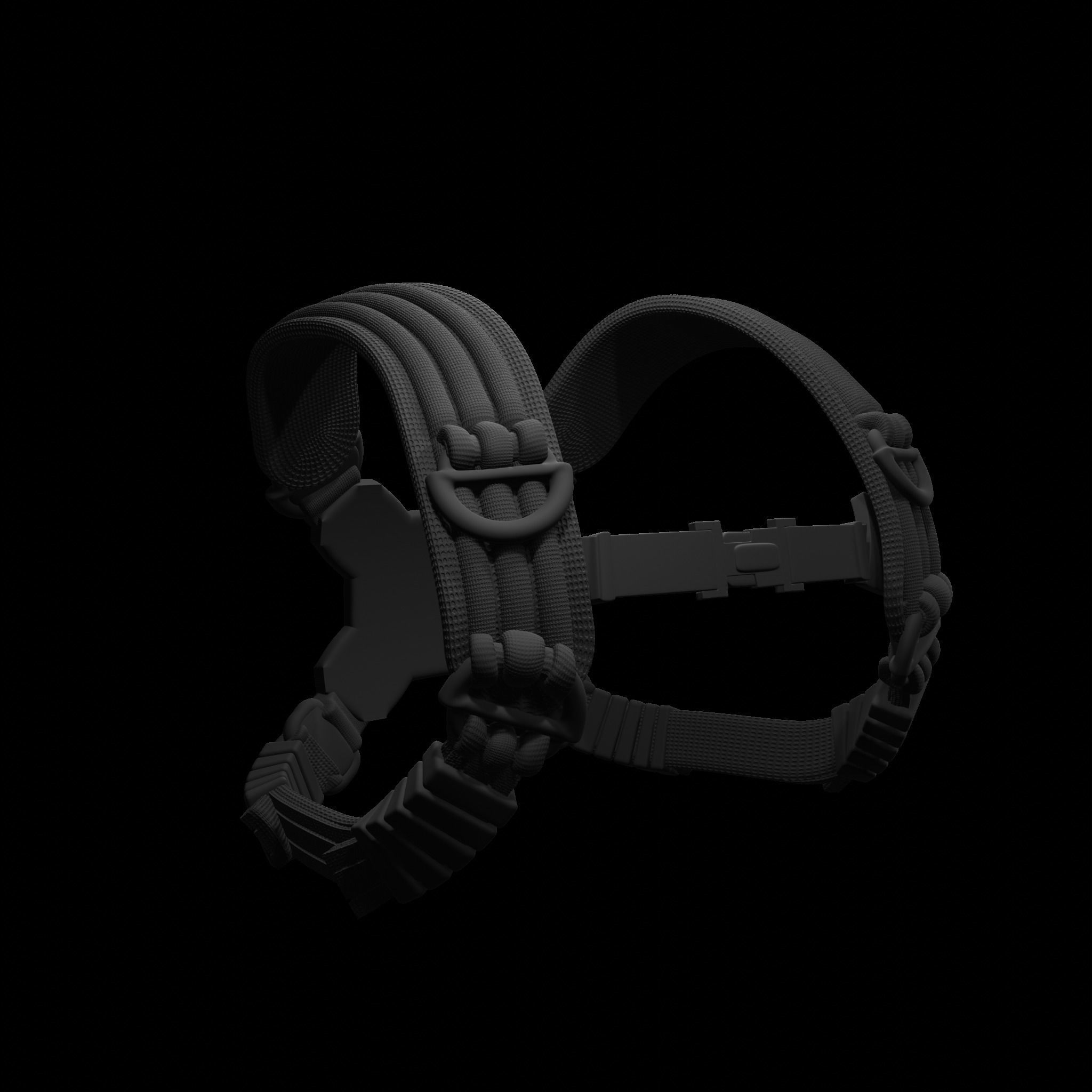 One12Scale Tactical chest harness  3D print model_2