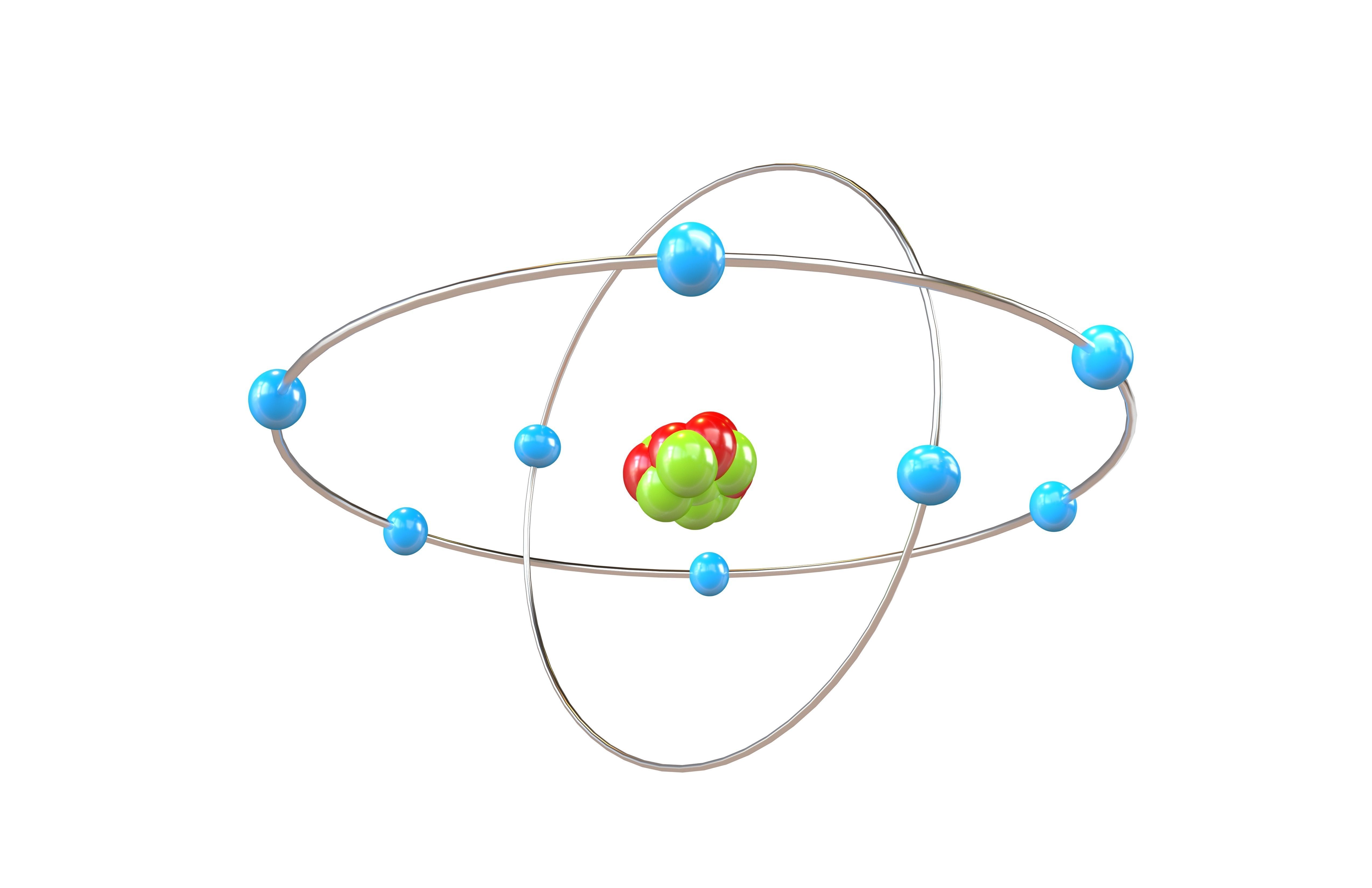 Oxygen Chemical Element v2 002 Low-poly 3D model_1
