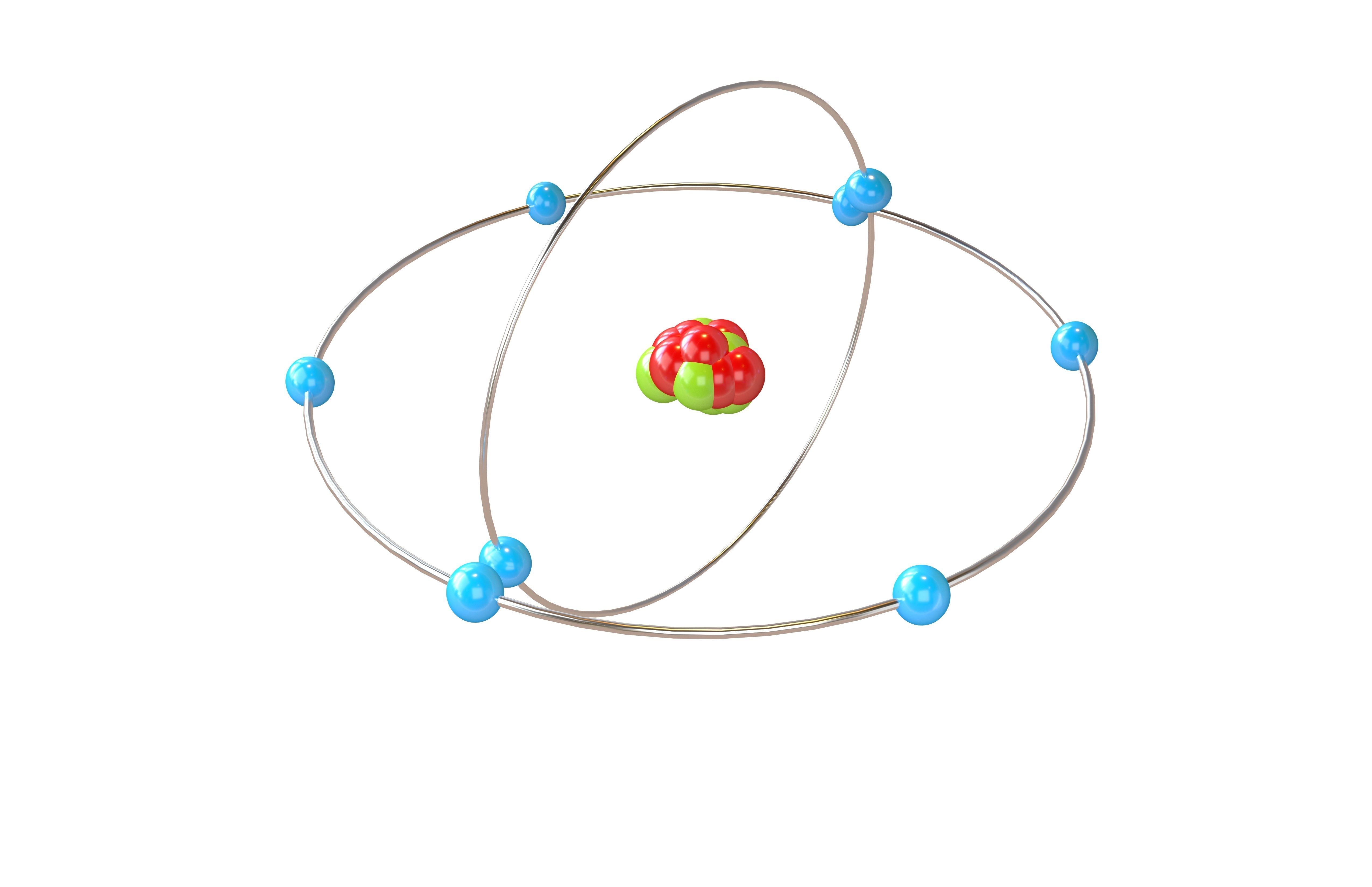 Oxygen Chemical Element v2 002 Low-poly 3D model_3