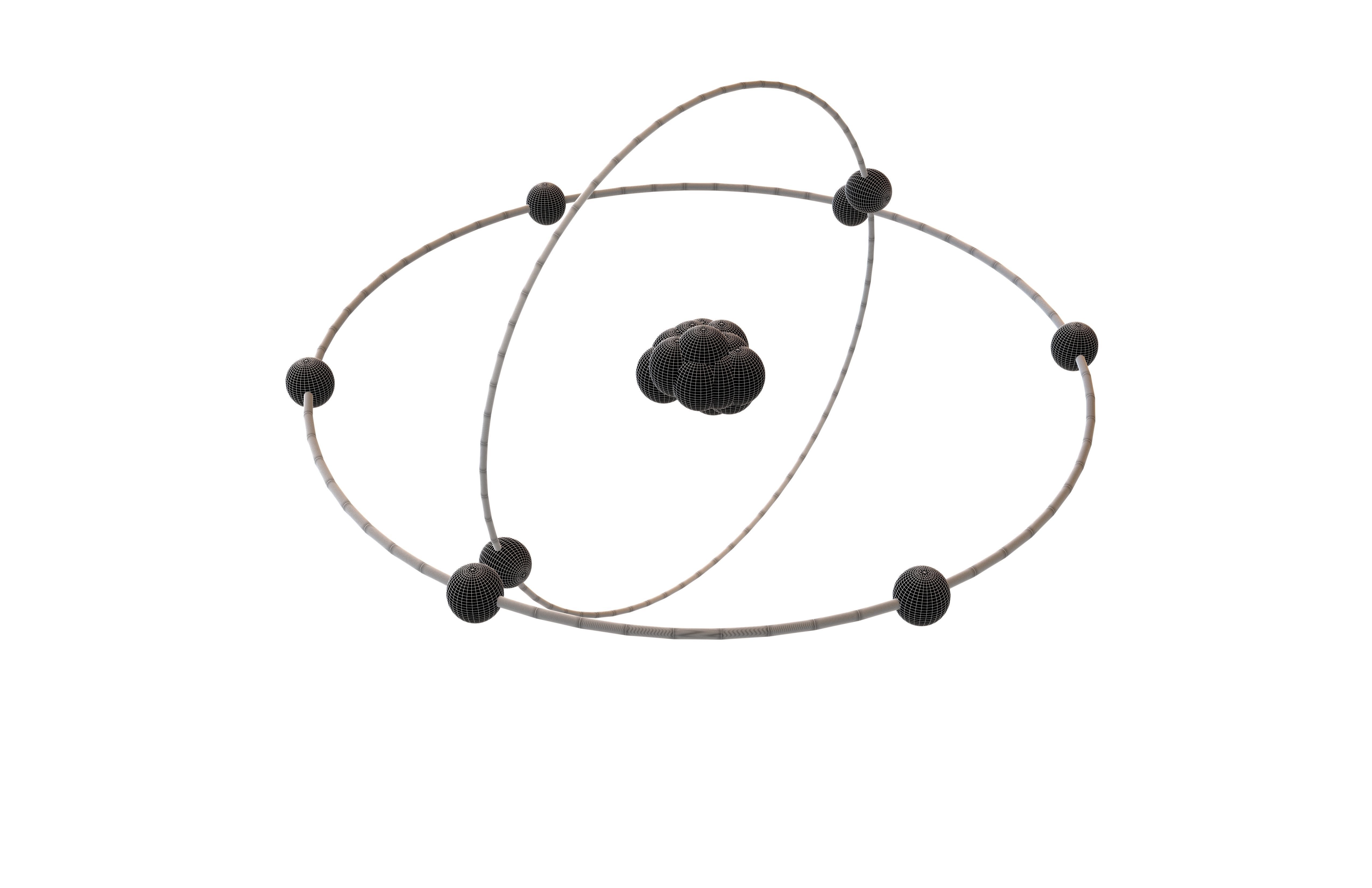 Oxygen Chemical Element v2 002 Low-poly 3D model_6