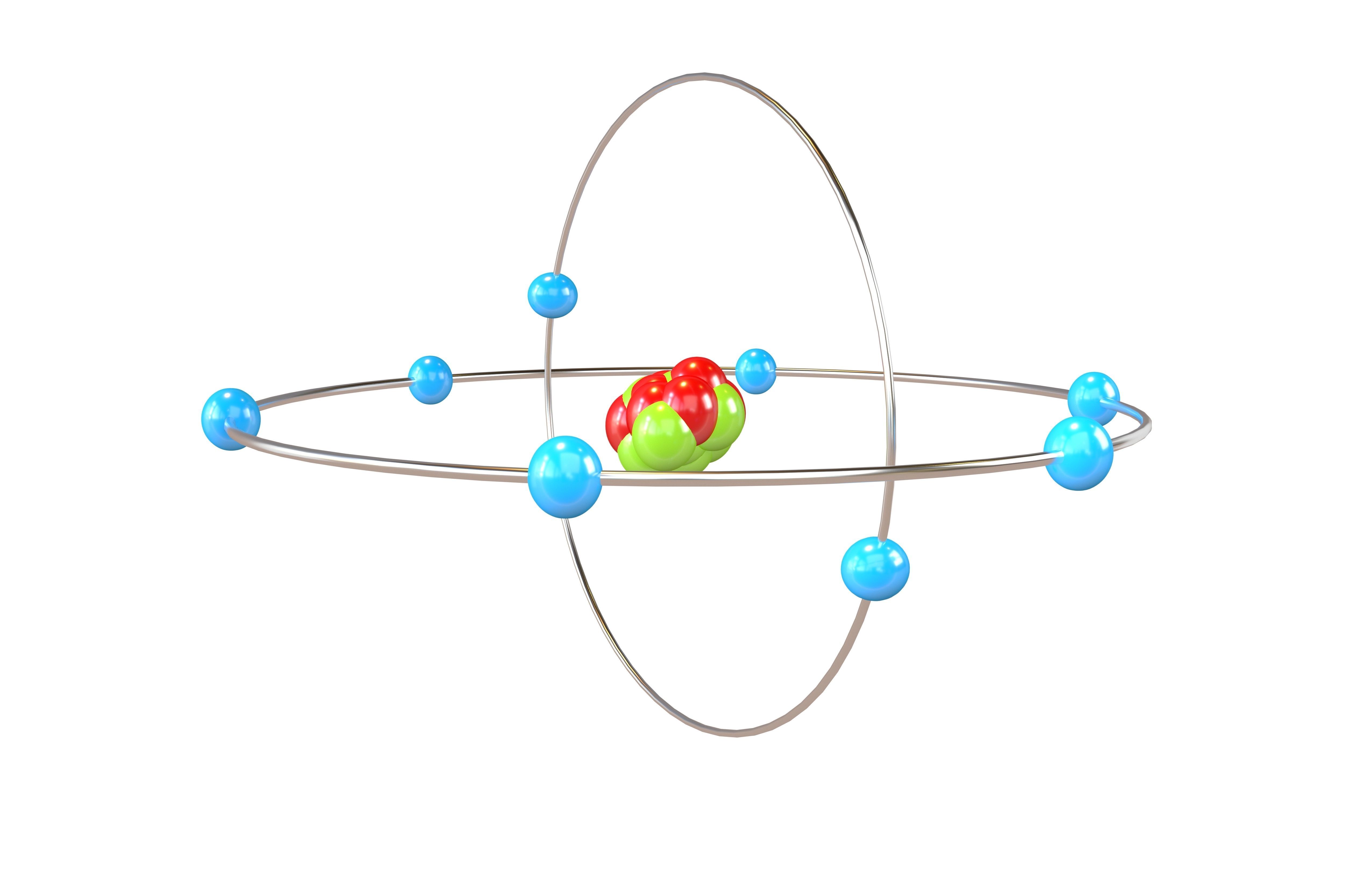 Oxygen Chemical Element v2 002 Low-poly 3D model_2