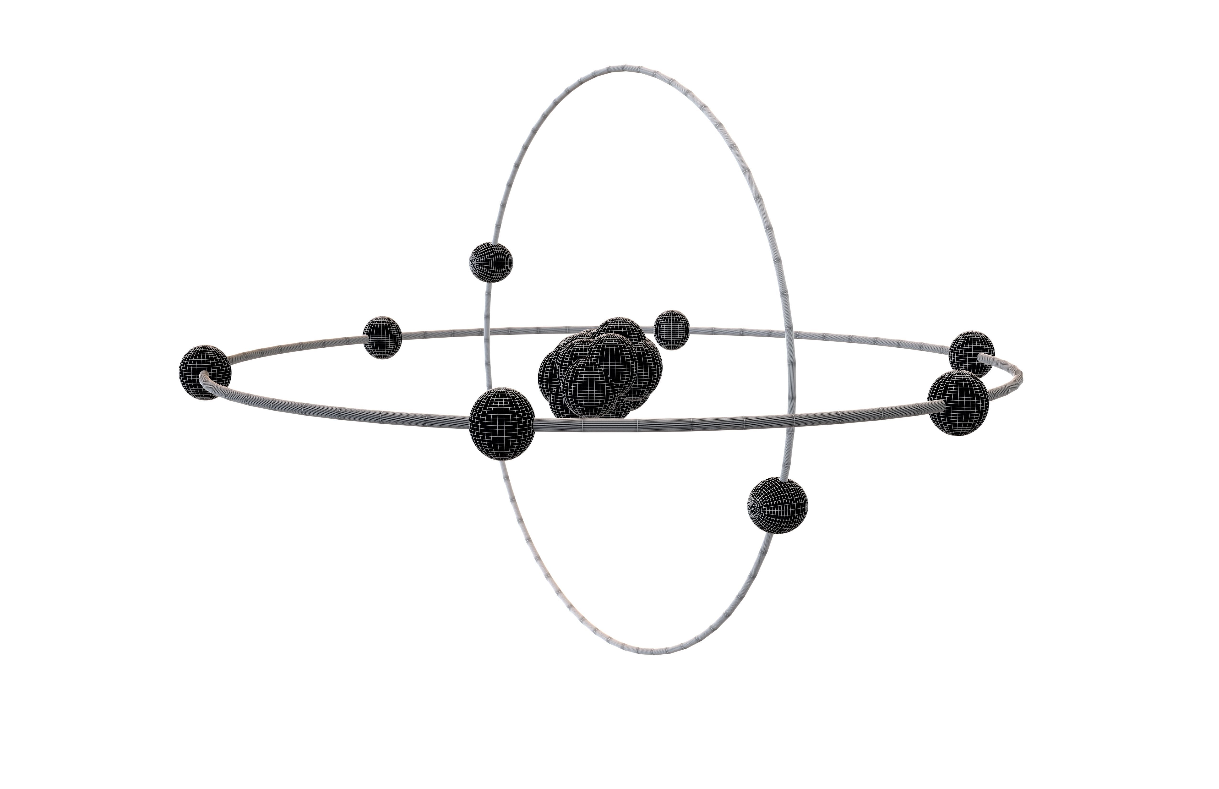 Oxygen Chemical Element v2 002 Low-poly 3D model_5