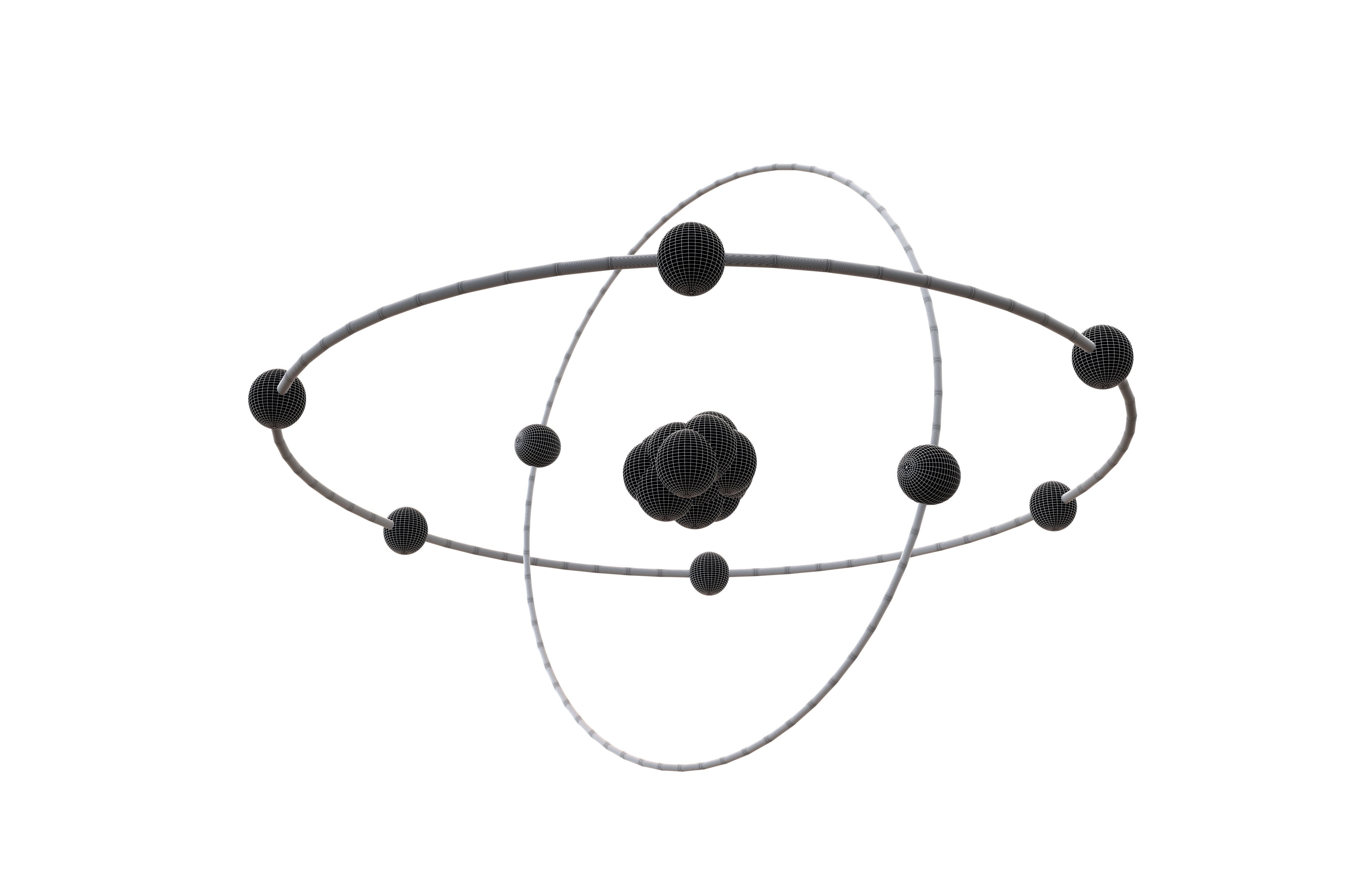 Oxygen Chemical Element v2 002 Low-poly 3D model_7