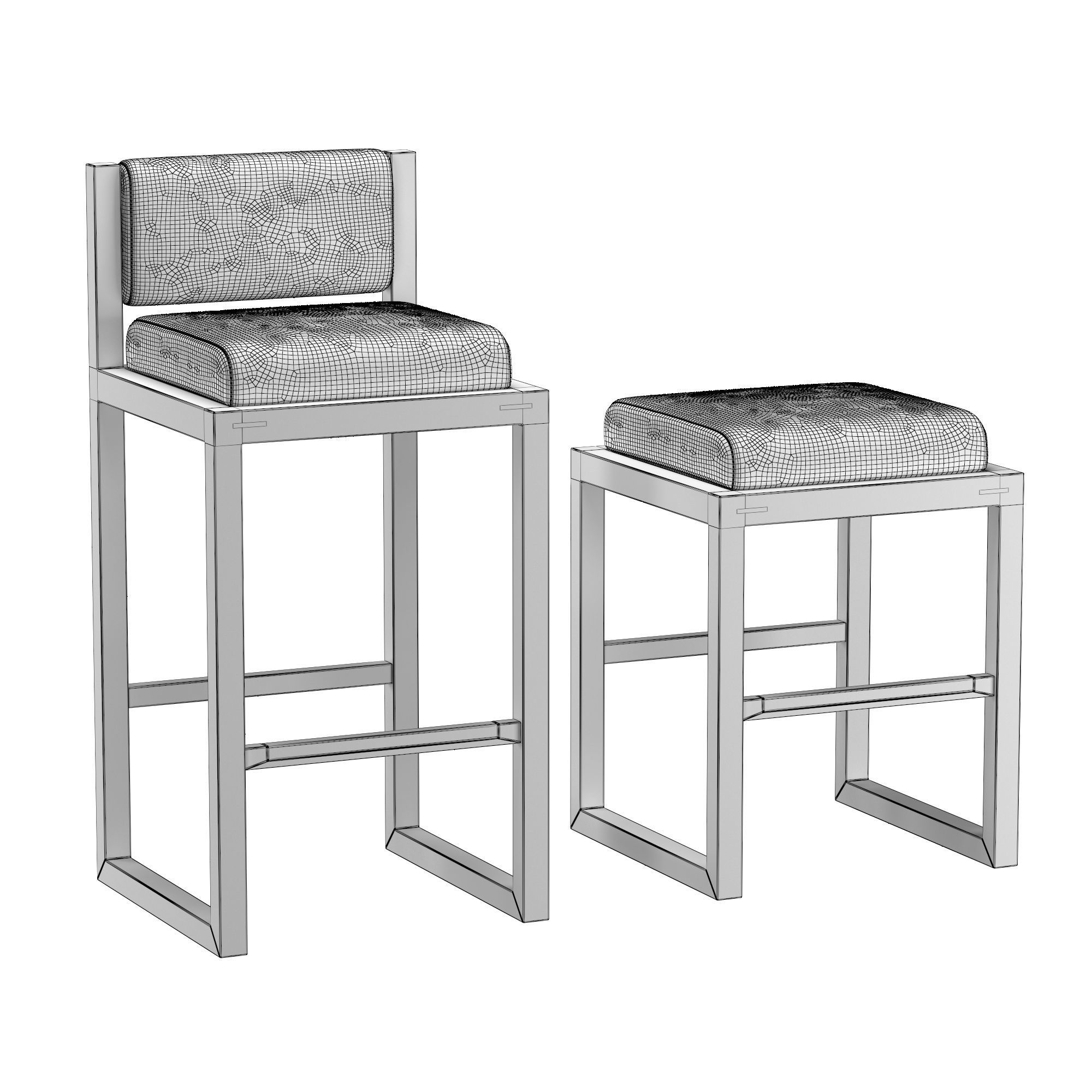 MERCER BAR STOOL 3D model_6