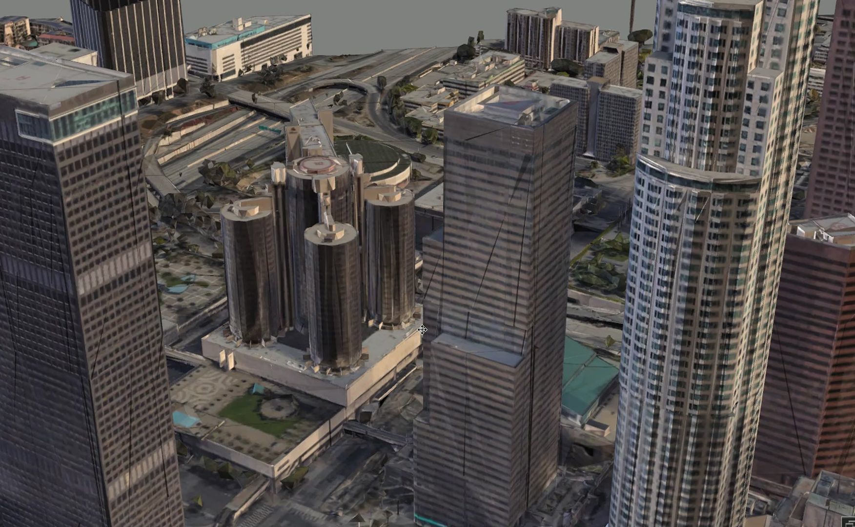 Los Angeles City Zone Building 3D model_7